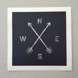 Zach Terrell Compass Art Print poster